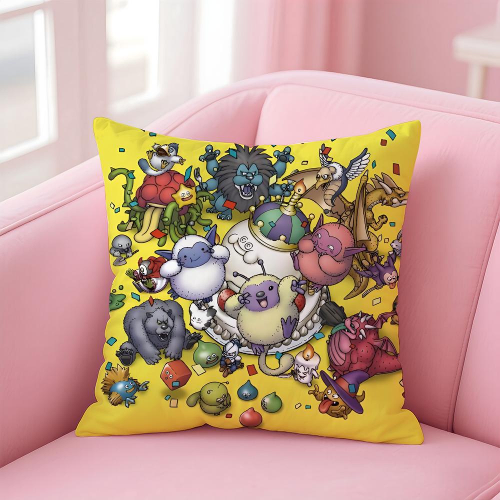 Милая наволочка для подушки Dragon Quest Rocket Slime, удобная, двусторонняя, идеально подходит для автомобиля, дивана, спальни и многого другого