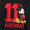 Disney Childrens/Kids Mickey Mouse Heather 11th Birthday Hoodie