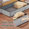 Non-woven Underbed Quilt Storage Bag Organizer Wardrobe Clothes Dust Moisture-proof Finishing Bag Foldable Storage Box 100x50x18