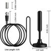 Black Upgraded TV Antenna Digital HD Antenna Indoor HDTV 1080P 100M Signal Range