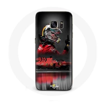 Coque - Formule 1 - Galaxy S7 - Rouge - Sebastian Vettel - Souple