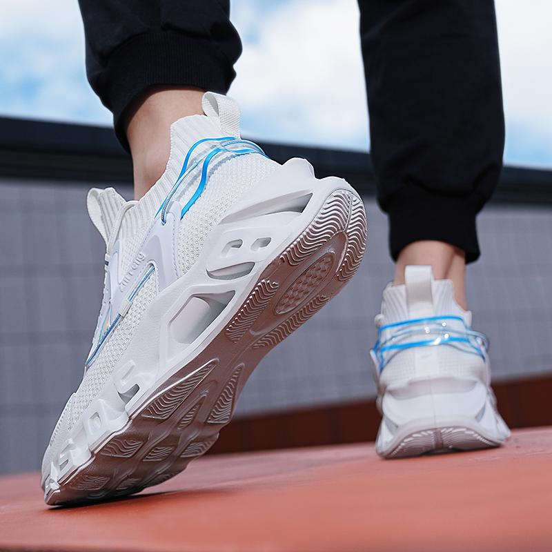 Спортивные кроссовки, мужские сетчатые дышащие повседневные туфли на платформе, мужские кроссовки в уличном стиле, женские кроссовки для бега, пара