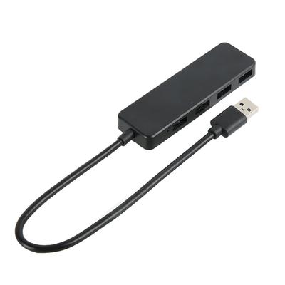 4-портовый USB3.0-хаб Высокоскоростной 5 Гбит/с Сверхпрочный Черный USB3.0 4-портовый хаб USB-хаб Многопортовый адаптер