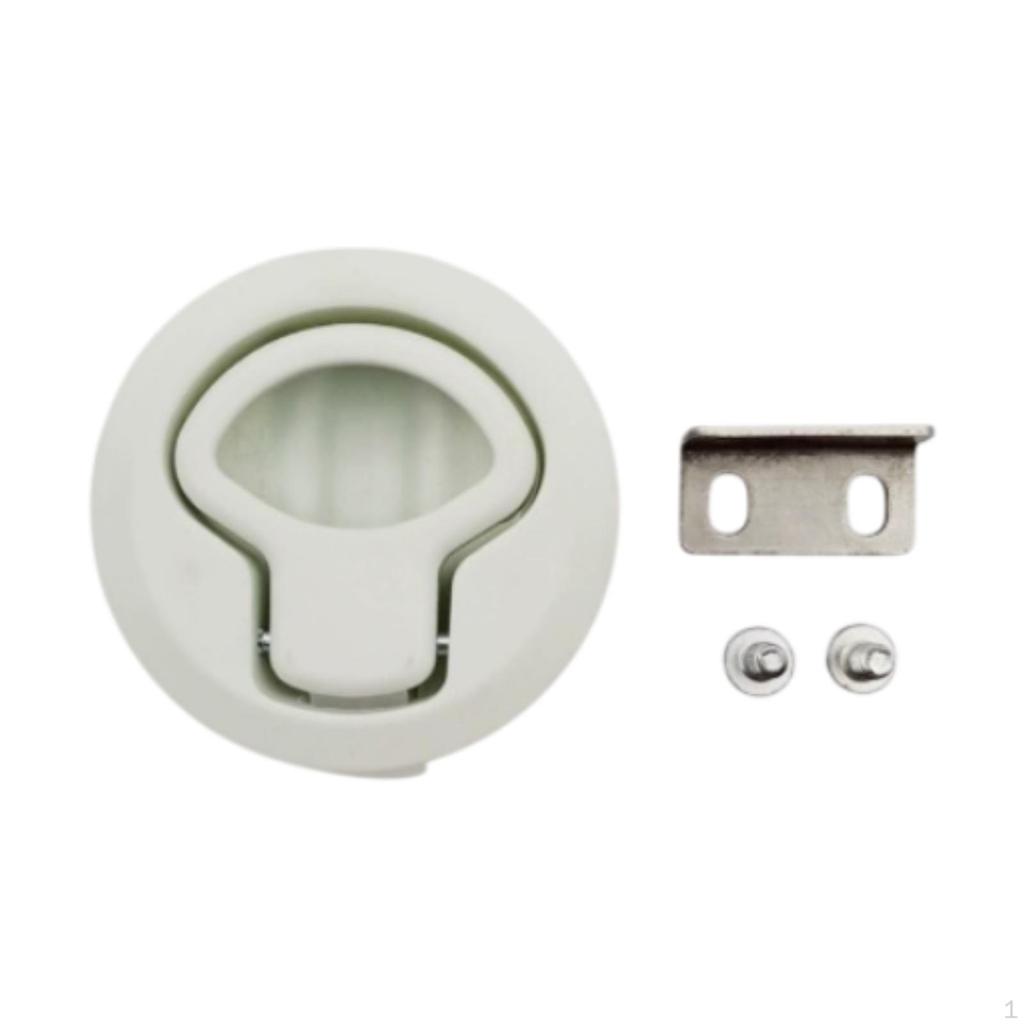 Cabinet Lock Pull Latch Locking Marine Boats Compact Hardware Versatile Accessories RV Round