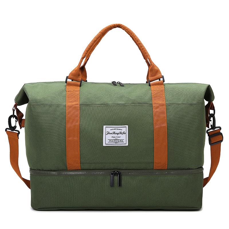 Fashion Contrast Storage Bag Simple Large Capacity Business Travel Bag Wet and Dry Separate Shoe Warehouse Gym Bag