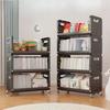 Multi-storey Moveble Storage Rack Multi-Functional Kitchen Basket Household Small Cart Floor Standing For Fruits And Vegetables