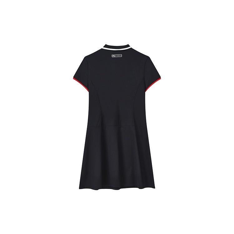 FILA Athletics Short Sleeved Dresses Women's Royal Blue Polo Collar Moderate Short A11W223303F-NV