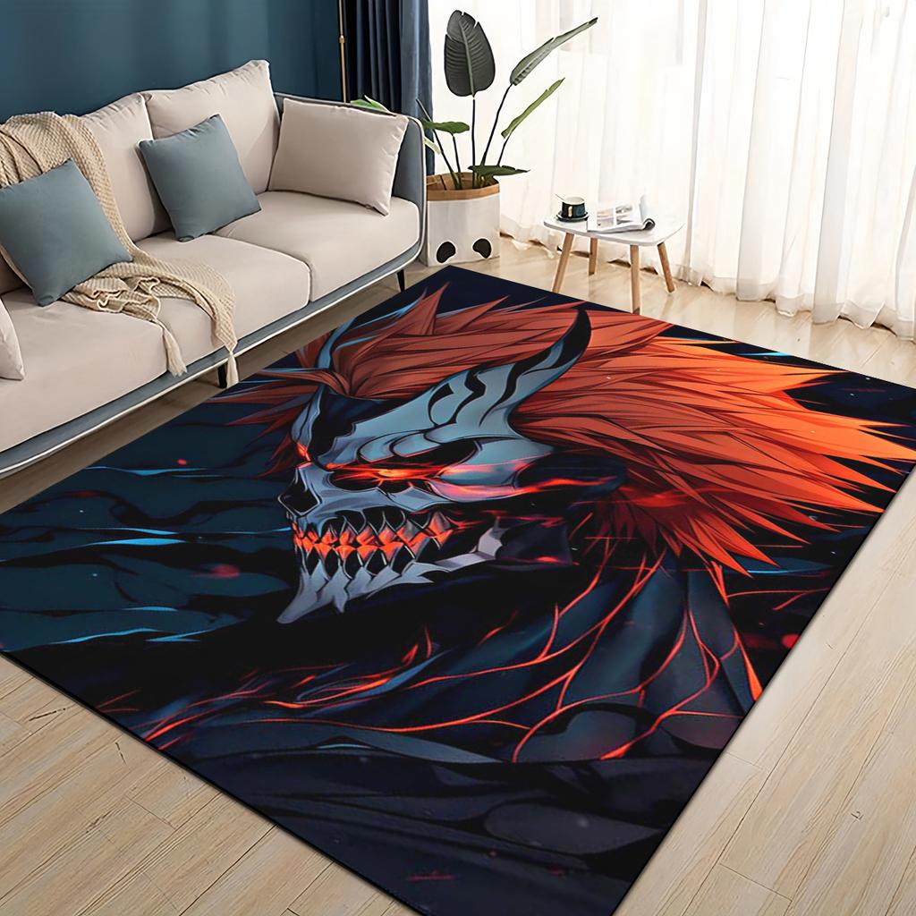 3D Мультяшный Bleach Куросаки Ичиго Аниме Ковер Коврик для Гостиной Спальни Дома Декорация Дивана, Детский Игровой Нескользящий Напольный Коврик