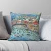 Portofino Italy Square Pillowcase Polyester Linen Velvet Creative Zip Decor Pillow Case Car Cushion Cover