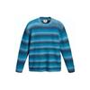 Свитер-пуловер с круглым вырезом и полосатой лоскутной вставкой Levis для мужчин, синий A0708-0011