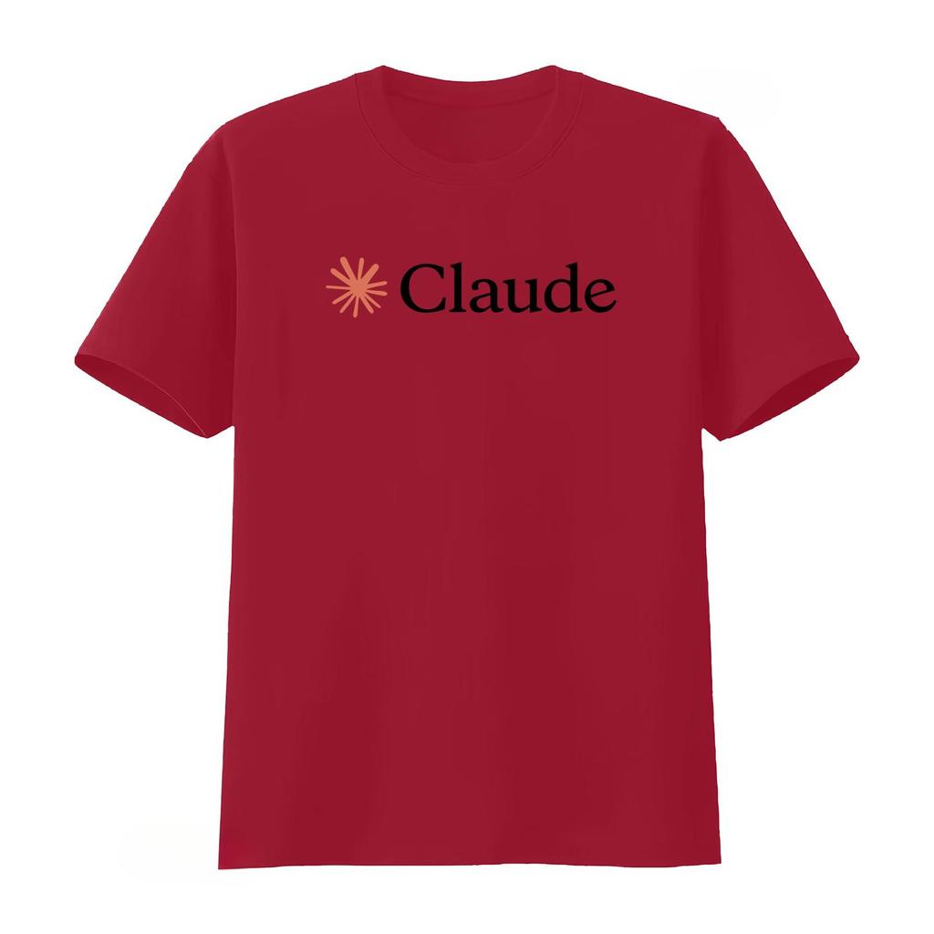 Claude Ai Tshirt Cool Minimal Artificial Intelligence Tech Opus Unisex Unisex Tops For Casual Wear Ins Y2k Fashion Summer Tshirt