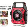 Multifunctional Camping Fan Outdoor Portable Light Quick Recharge Hand Light Electric Fan For