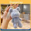 Delightful Colored Candy Plush Bear Keychain Cute Cartoon Pendant For Stylish Girls