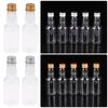 5Pcs Party Supplies Mini Liquor Bottles Set Silver/ Gold Caps Alcohol Shot Bottles