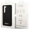 Guess Guhcs23Sslsmk S23 S911Czarny/Black Hardcase Silicone Vintage Gold Logo