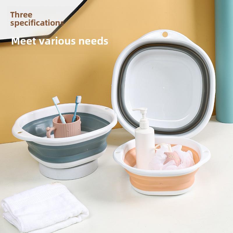 Portable Silicone Folding Wash Basin: Large, Medium, and Small for Outdoor Travel
