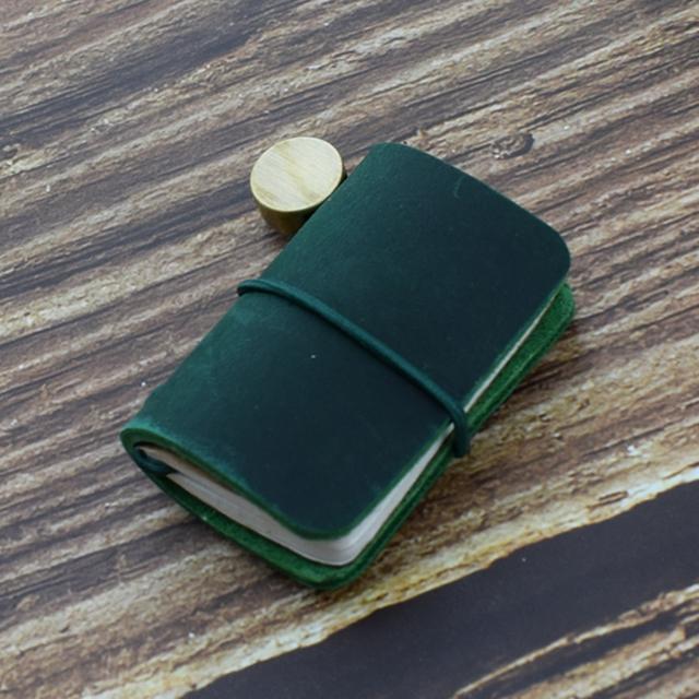 1 шт. крошечный кожаный блокнот карманный блокнот мини винтажный ретро милый кавайный портативный ежедневник органайзер дорожные принадлежности