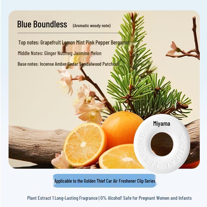 Applicable Golden Thief Car Air Freshener Scent Refill - Round Scent Pad