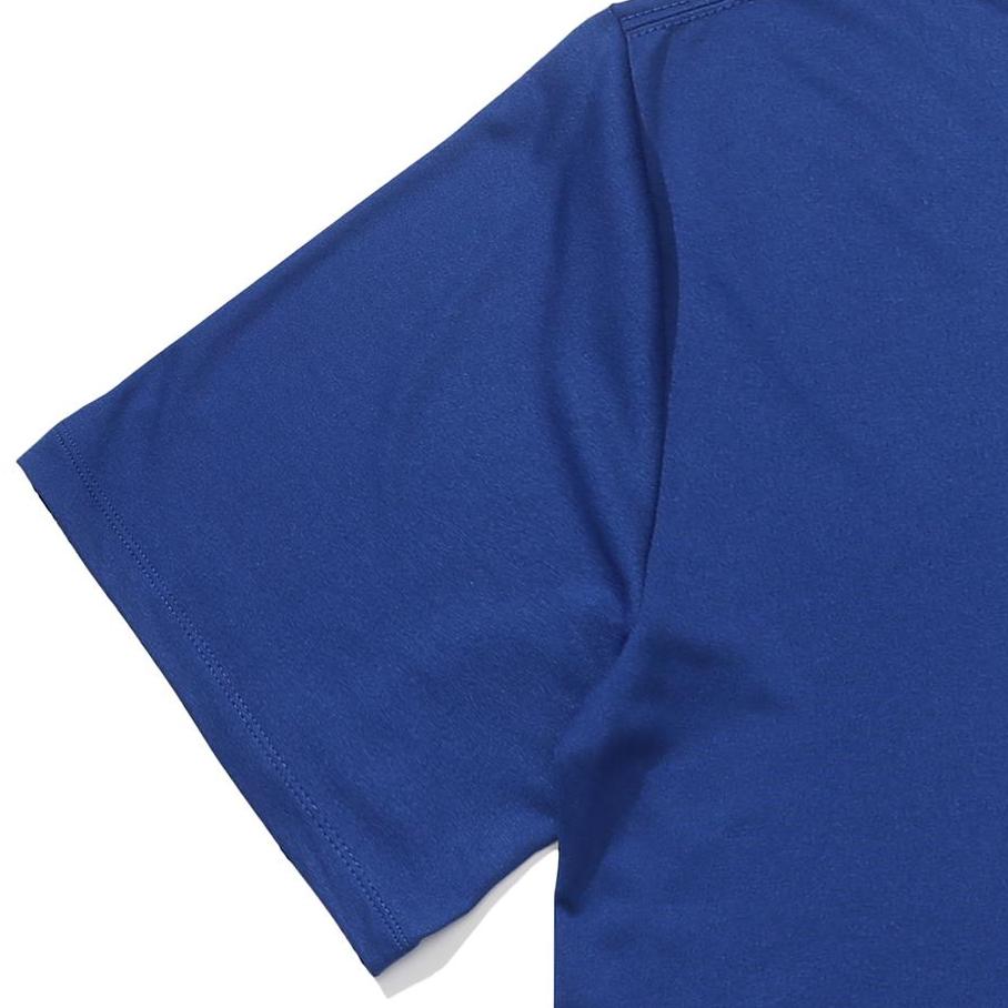 Nike X MLB Collaboration Kids Los Angeles Dodgers Двойной логотип Графический принт Футболка с круглым вырезом и длинными рукавами Детские топы Королевский синий 3Z3B7SAG5-LAD