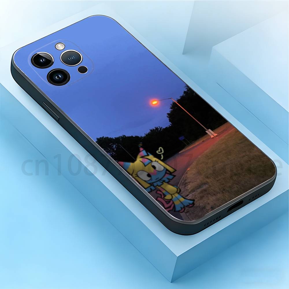 Чехол для телефона с аниме Y-Yatta для iPhone 17,16,15,14,13,12,11,XR,Pro,Max,Plus,mini, Силиконовый черный чехол