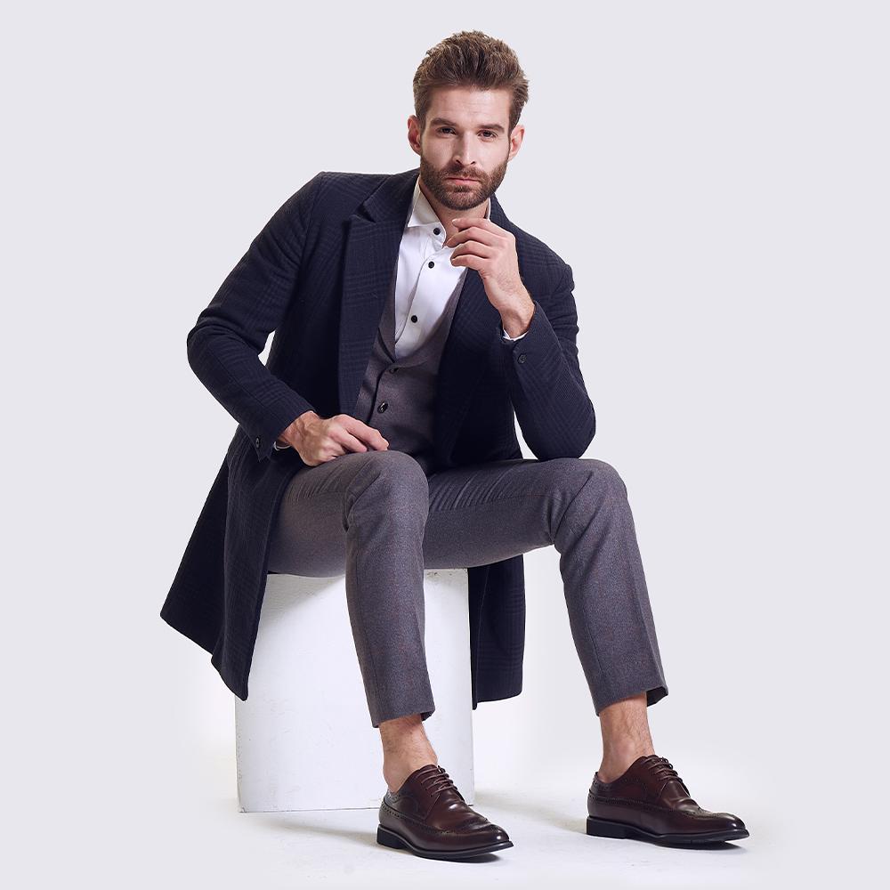 Модные стильные броги, высококачественные туфли дерби из натуральной кожи для мужчин, деловая износостойкая обувь, для путешествий и повседневной жизни