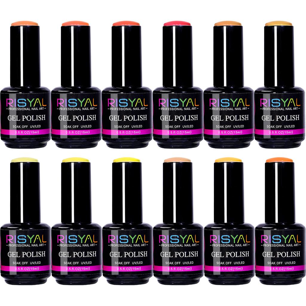 Желтый гель-лак для ногтей