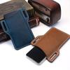 Cross-border Leather Mobile Phone Waist Bag: EDC Crazy Horse Tactical Belt Pouch.