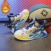 Fleece and Thickened Medium and Older Children's Sports Shoes 2025 Friction Basketball Shoes Two Cotton Autumn and Winter Sound Boys' Sports Shoes