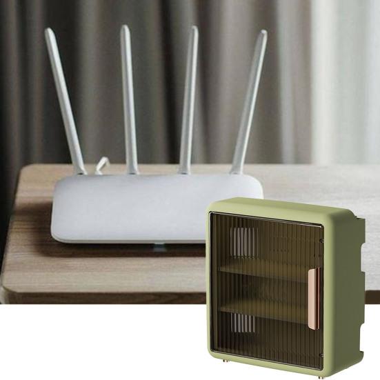 Полезный многослойный компактный видимый настенный контейнер для Wi-Fi-маршрутизатора, ящик для хранения домашних принадлежностей