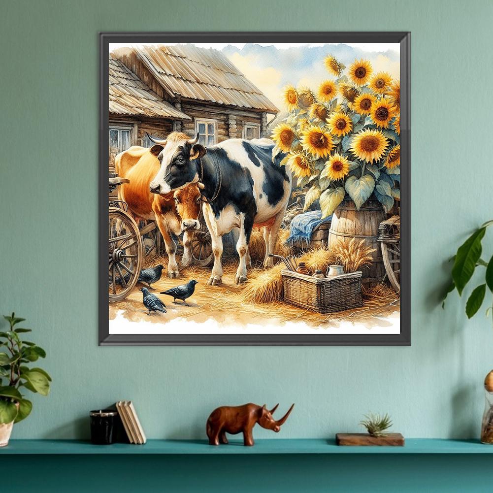 Набор для рисования по номерам на холсте своими руками, масляная живопись, картина с животными, домашний декор на стену