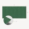 Ready-to-install printed vinyl tiles with a herringbone pattern on tiles 10x40x20 cm
