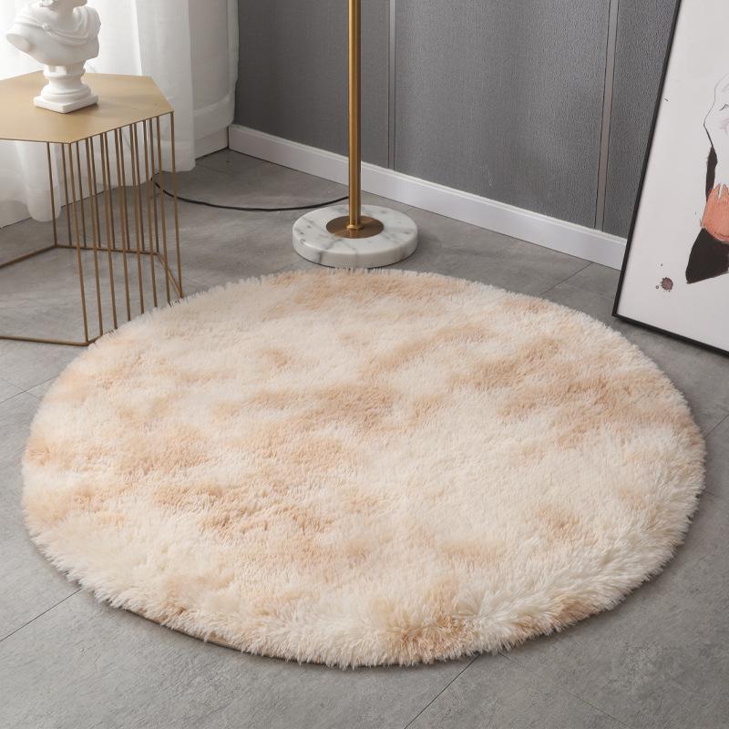 Tie-Dye Silk And Wool Sofa Area Rug Bedroom Bedside Rug Hanging Basket Computer Chair Dressing Table Footpad Home Decor
