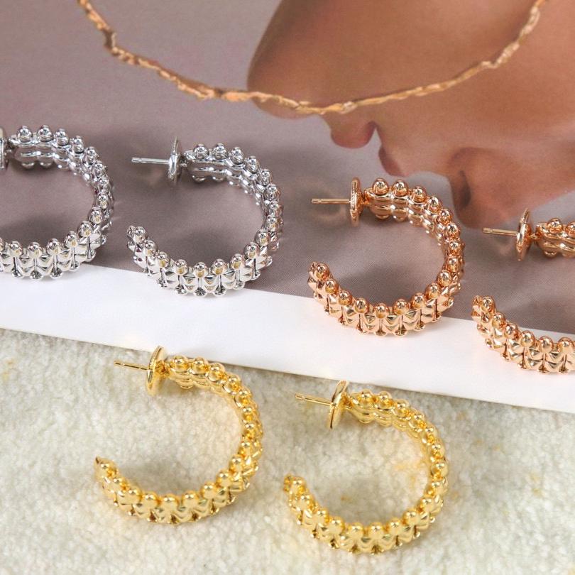 Винтажные серьги популярного бренда для женщин, серьги-пули изысканного качества, роскошные ювелирные изделия, дизайнерская мода, золотые женские серьги