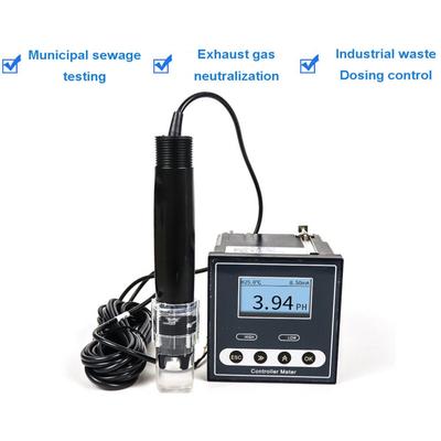 Промышленный онлайн-измеритель pH, контроллер pH, тестер электрода-зонда датчика ОВП, непрерывный контроль измерения сточных вод