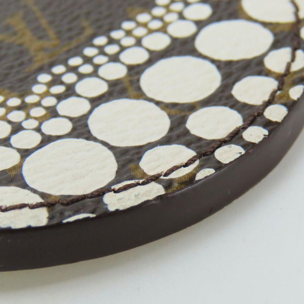 Б/у брелок для ключей LOUIS VUITTON Portocre Monogram M66739 Тыква в горошек Monogram Bron белый Яёи Кусама