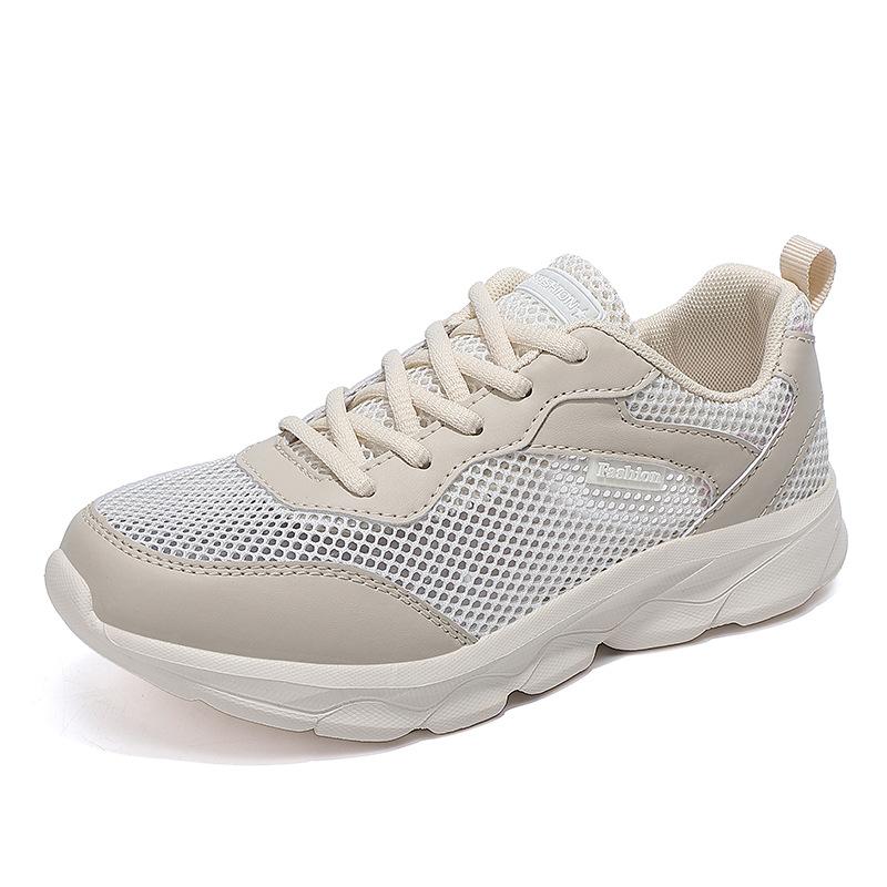 Модная обувь для женщин 2024 года, трендовые летние повседневные сетчатые легкие дышащие женские цветные кроссовки на плоской подошве с платформой, спортивные женские кроссовки