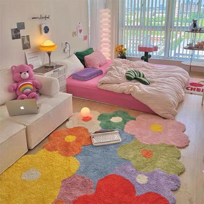 Thick Floor Mat Living Room Carpet Sofa Coffee Table Rug Popular Bedroom Area Rug Bedside Foot Mat