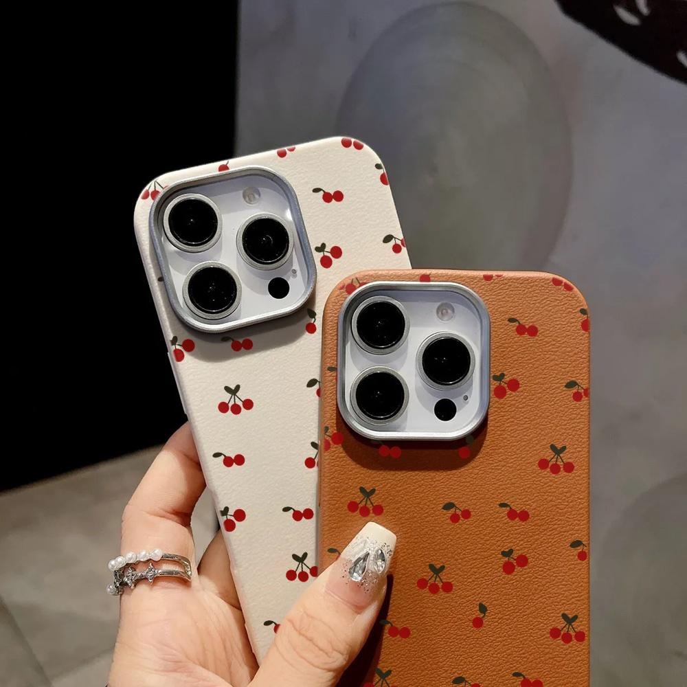 INS Корейский чехол для телефона с узором вишни для Samsung Galaxy S26 S25 S24 S23 Ultra S21 FE S22 Plus A57 A56 A55 A54 A34 A36 A35