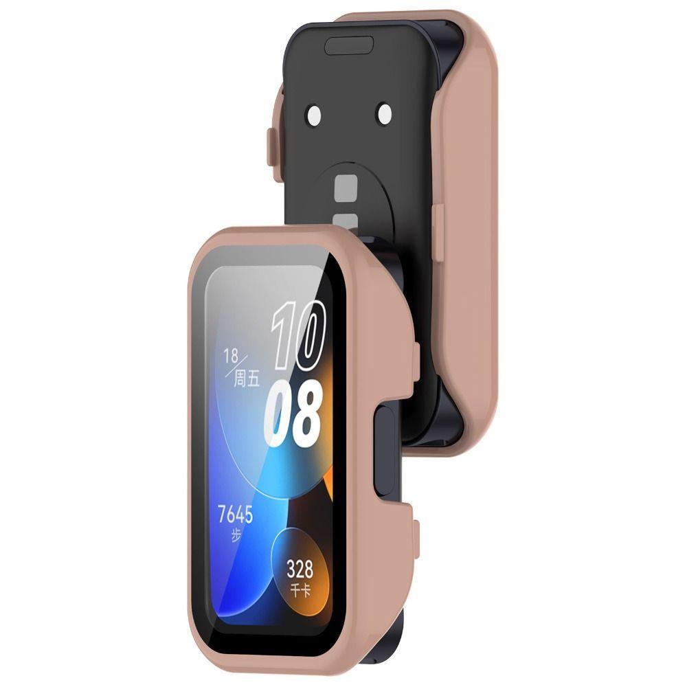 Anti-Scratch Protective Case PC+Tempered Glass Cover Shell Screen Protector for Huawei Band 9 8