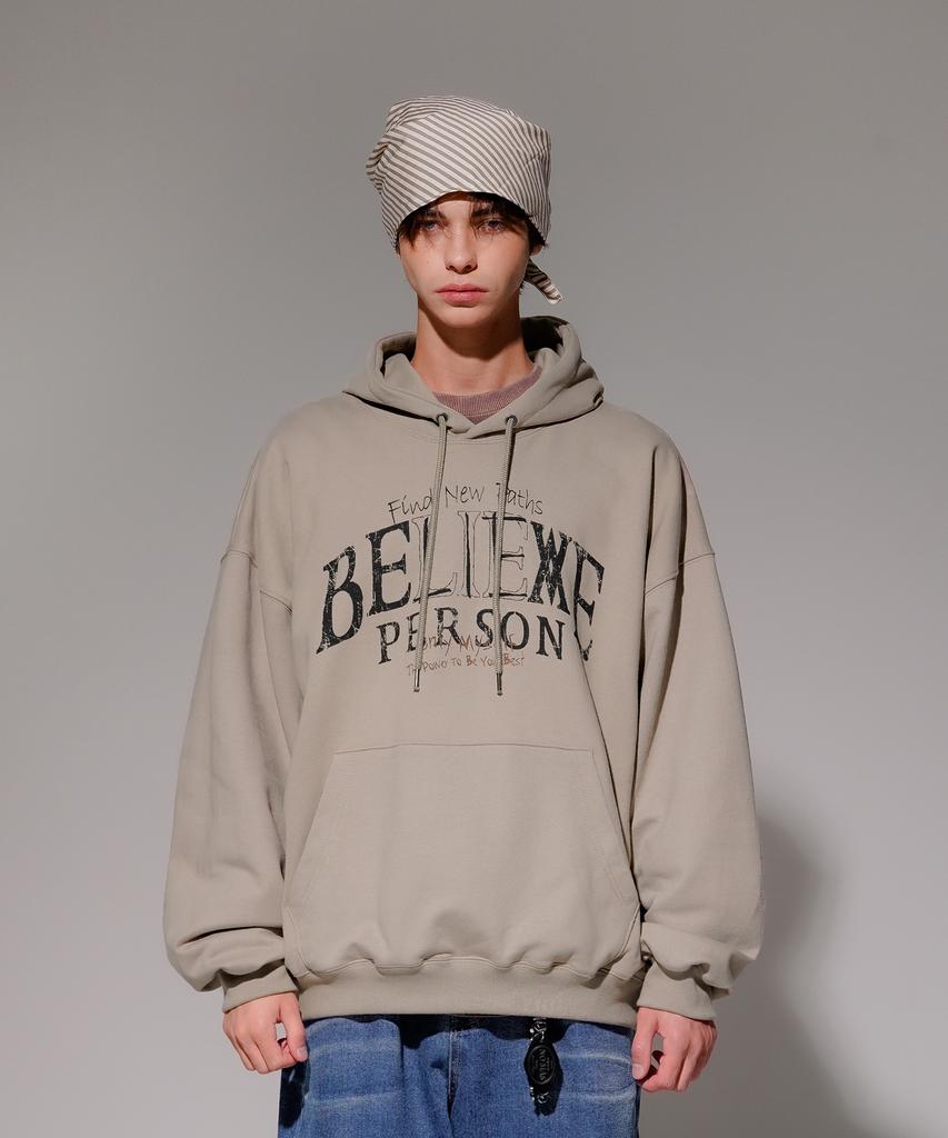 Худи Believe из плотного хлопка Мокка Kmhd6830