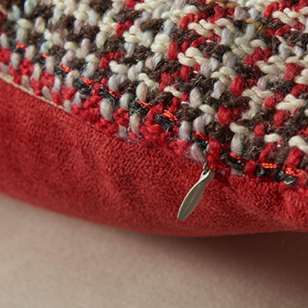 Multiple Sizes Throw Pillowcover Classic Cushion Cover Soft Christmas Plaid Pillowcase  Sofa/Bed