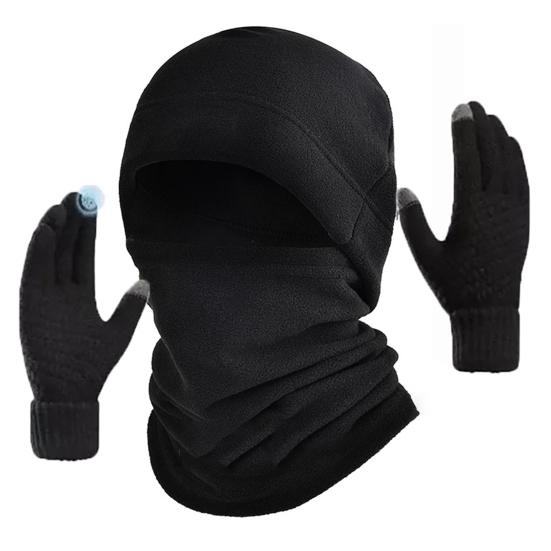 3 шт./компл. зимняя велосипедная шейная гетра шапка перчатки теплая холодная погода ветрозащитная для мужчин и женщин на открытом воздухе