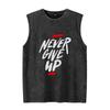 Men's Tank Top Motivational Gym Graphic T Shirts Summer Clothes Sleeveless Shirt Vintage Washed Vest Oversized