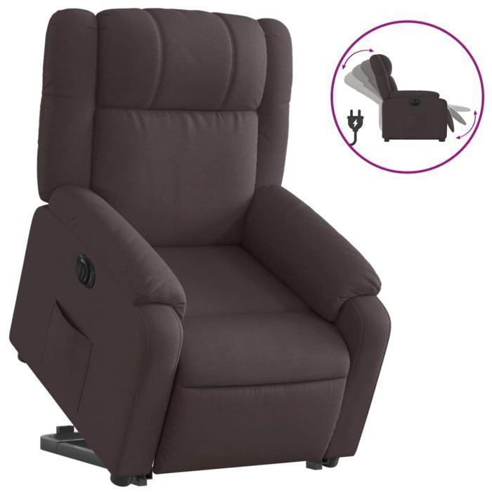 VidaXL Fauteuil Inclinable Électrique, Chaise de Relaxation avec Dossier et Repose-pied Réglables, Siège de Salon Salle de 3205231