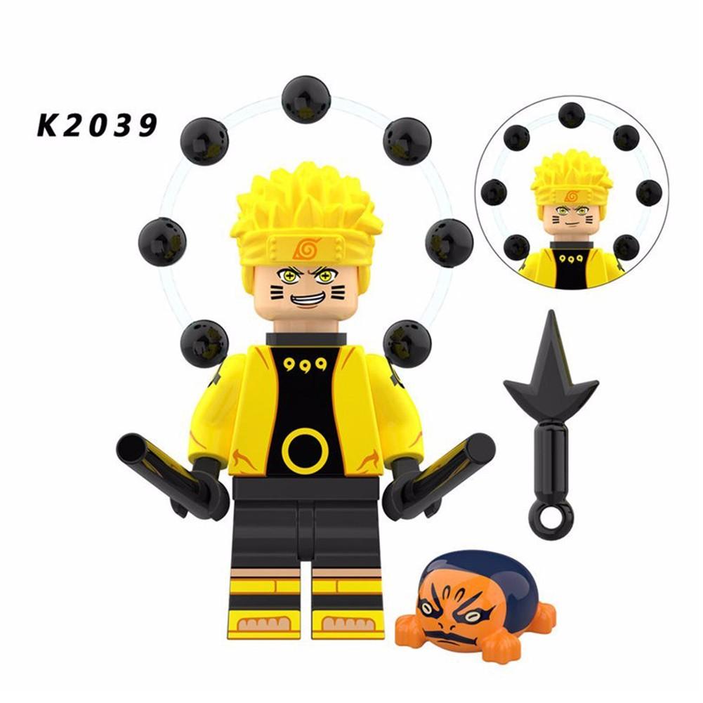 Cartoon Ninja Series Minifigures Naruto Uzumaki Children Assembled Building Block Doll Toys For Kids Educational
