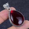 Гранат Драгоценный камень 925 Стерлинговое серебро Ювелирная подвеска 2,01"