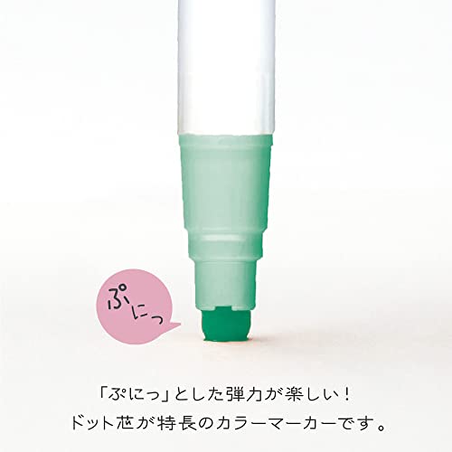 Kuretake Ручка на водной основе ZIG Clean Color Dot Одинарная Мягкий Дымчатый Набор TCSD-6100/6VB