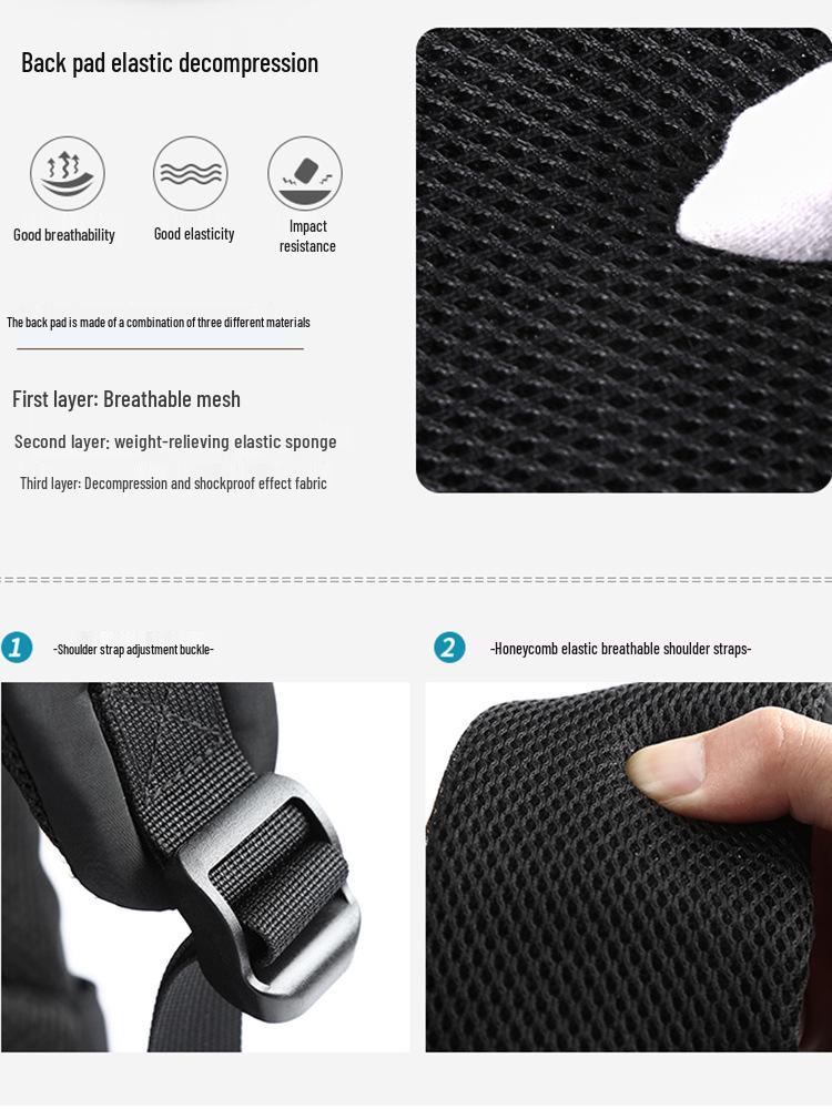 Men's Trendy Travel Backpack and Student Schoolbag