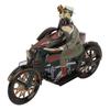 MS804A 3 Wheeled Motorcycle Wind Up Toy Nostalgic Theme Personalized Ornaments Creative Gifts Tin Toy Vintage Collectible for Boys Girls