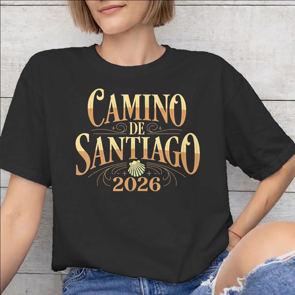 Men Women Camino de Santiago 2026 Shirt Pure Cotton Fashion TShirt Clothing Outfits